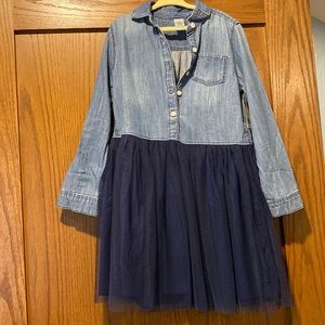 OshKosh Girls Denim Blue Dress Size 6/6x NWT